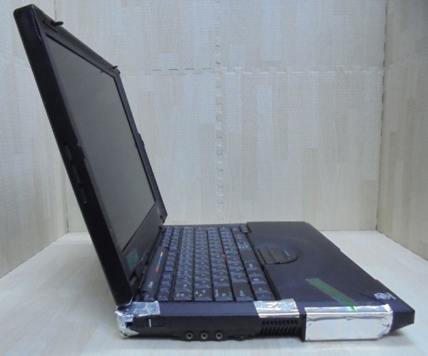 IBM ThinkPad i1400 type2621　Windows98 Pentium 266MHz／旧型ノートPC　ネットワークOK・CD・FDD　動作OK_画像3