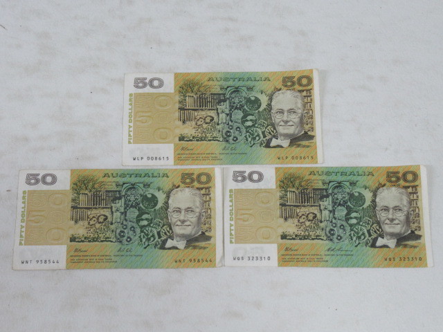 ◇旧オーストラリアドル 豪ドル 100ドル×1枚 50ドル×3枚 20ドル×5枚
