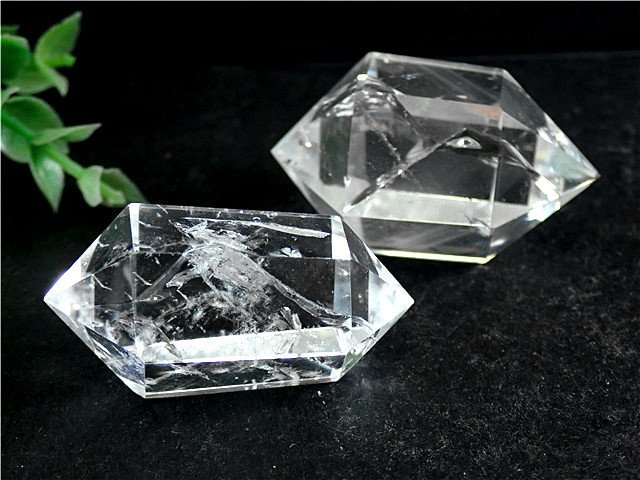 AAA級☆高透明度天然ハーキマーダイヤモンド水晶六角柱 177B2-33B37Z_画像1