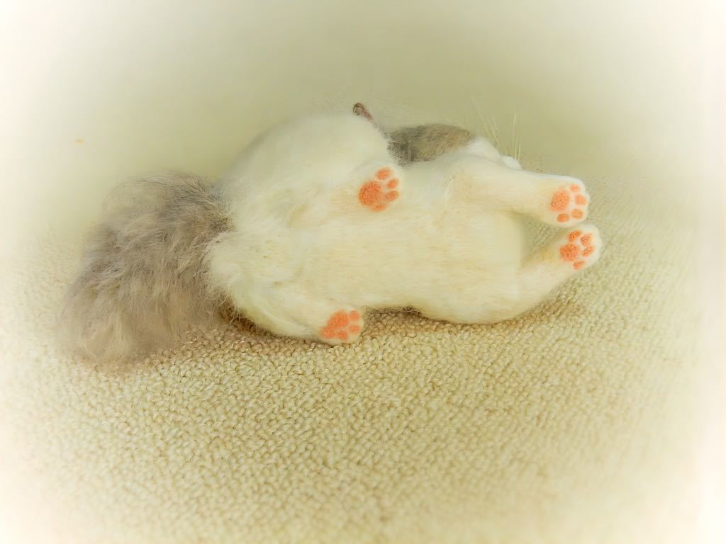 ◆sei◆羊毛フェルト　ラグドールの子猫　猫　ハンドメイド_画像6