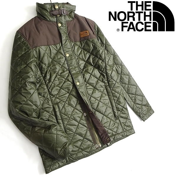 THE NORTH FACE ノースフェイス 新品 定2.4万 高耐久ナイロン キルティング ジャケット パデッドブルゾン DD50 KHA 90/S ▲037▼kkf018nf_画像1