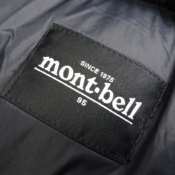 mont-bell モンベル 訳あり品 定4.7万 軽量×高保温 EX GOOSE DOWN ダウンジャケット コート ML3B-WMDK-901 BLACK XL ▲120▼kkf0065b_画像9