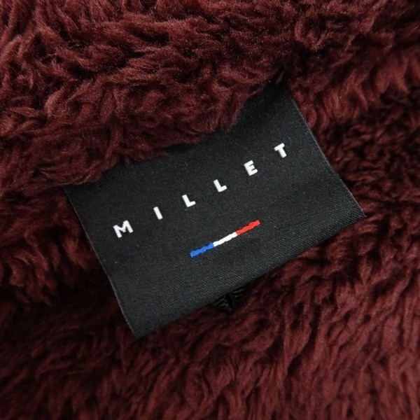 □MILLET ミレー 新品 保温シェルパフリース ストレッチ スタンドカラー フリースジャケット ボアブルゾン 80381 WI 95/M ▲031▼kkf0064e_画像7