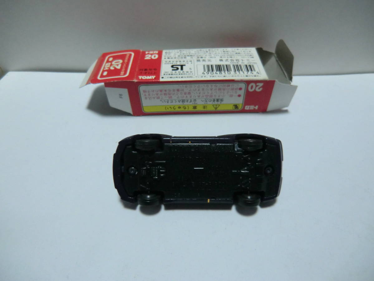 【tomica 旧No.20-7 NISSAN SKYLINE GT-R(R33) MADE IN JAPAN製 サック箱付、現状品】 濃紫色ボディ品です。_画像10