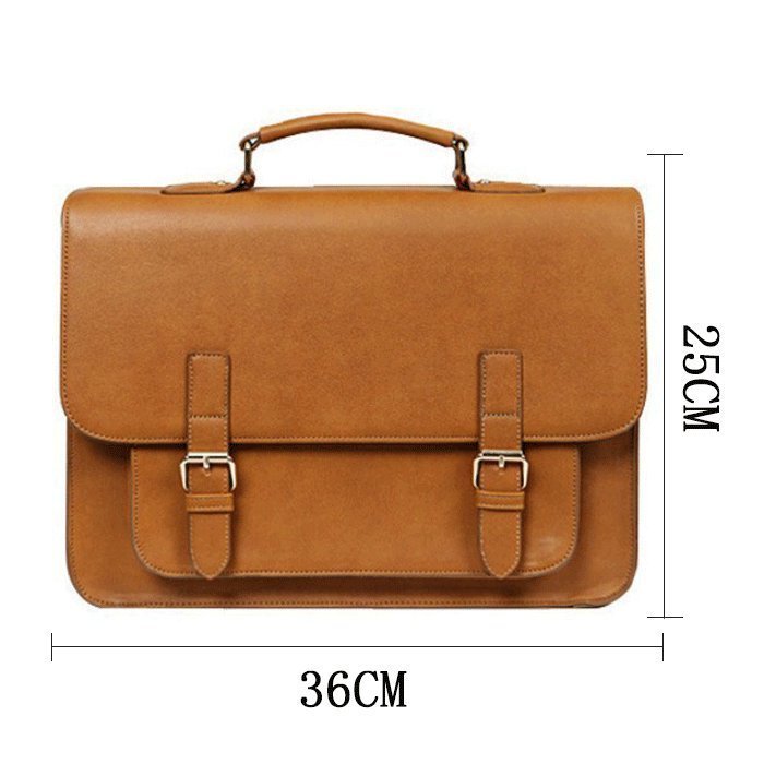  shoulder bag Mini shoulder bag [PU]e hand dyeing bag great popularity business total handbag document bag ( Brown )