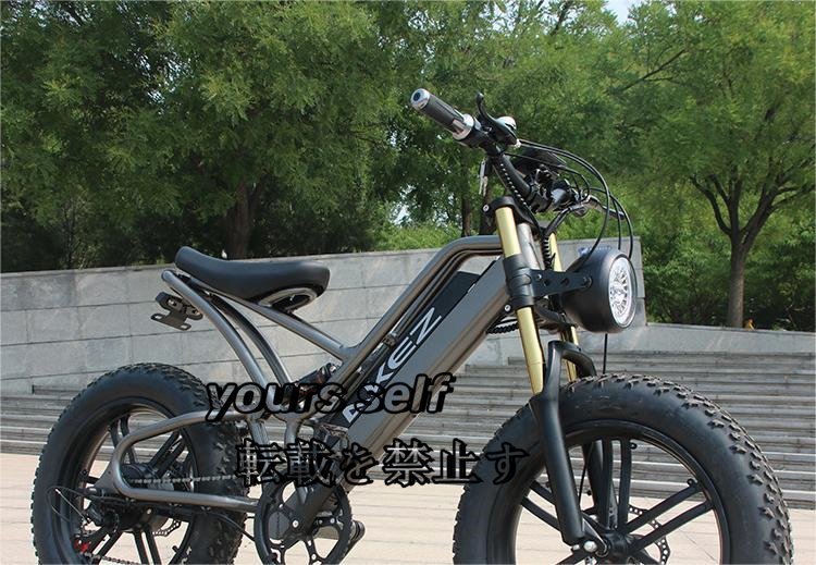  super popular! 20x4.0 -inch retro electromotive bicycle 48v 750w 13Ah 40-50km lithium battery motocross 