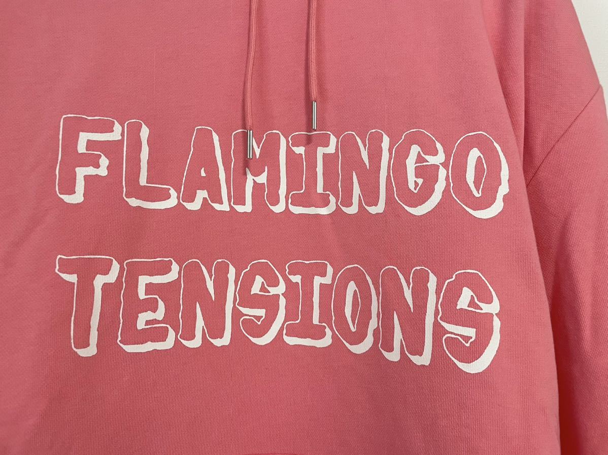 Celine FLAMINGO TENSIONS オーバーサイズ パーカー Mサイズ フーディ スウェットシャツ エディスリマン セリーヌ ピンク_画像4