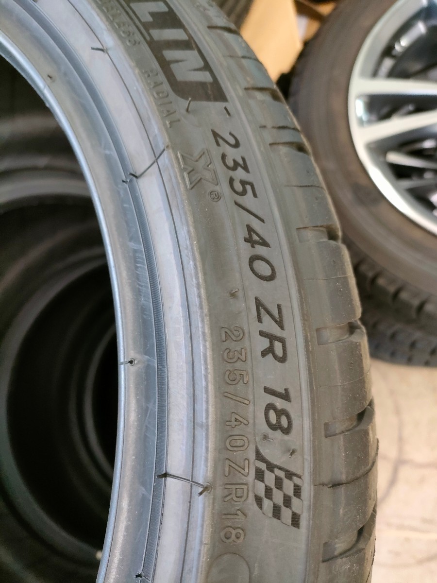 【 納車外し】シビック FL4 純正 タイヤ　4本セット　 235/40R18 MICHELIN PILOT SPORT 4 ミシュラン パイロットスポーツ4 FK7 235/40ZR18_画像2