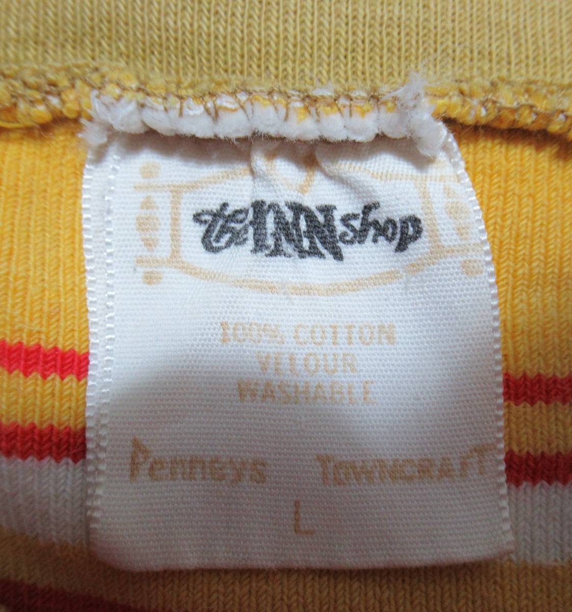 1960'S VINTAGE USA古着★Pennys TOWNCRAFT/ペニーズ タウンクラフト◆Tシャツ パイル ボーダー THE INN SHOP_画像10