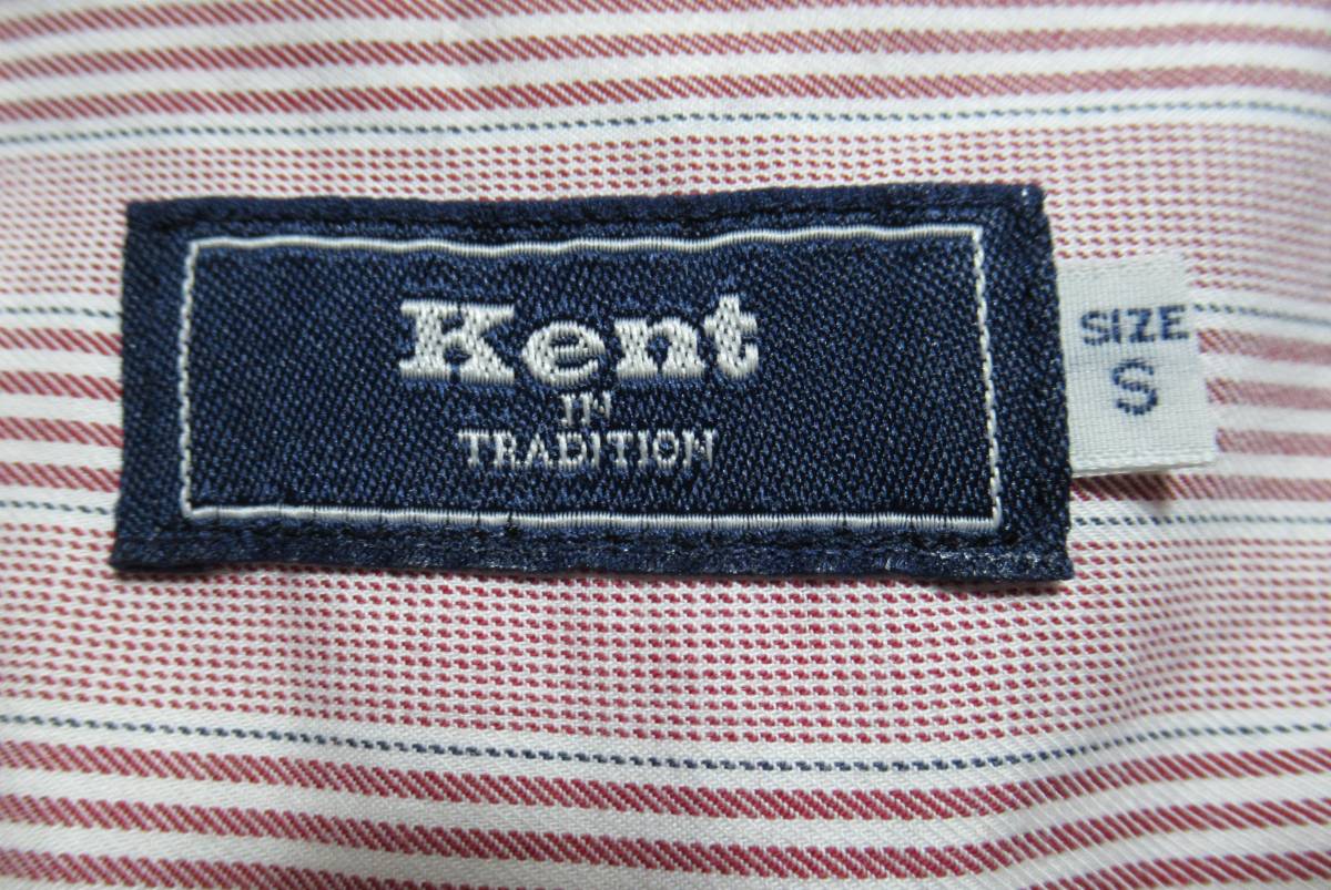 Kent IN TRADITION/ケント イン トラディション◇シャツ ボタンダウン ストライプ 赤～ピンク系 ケントイントラディション_画像5