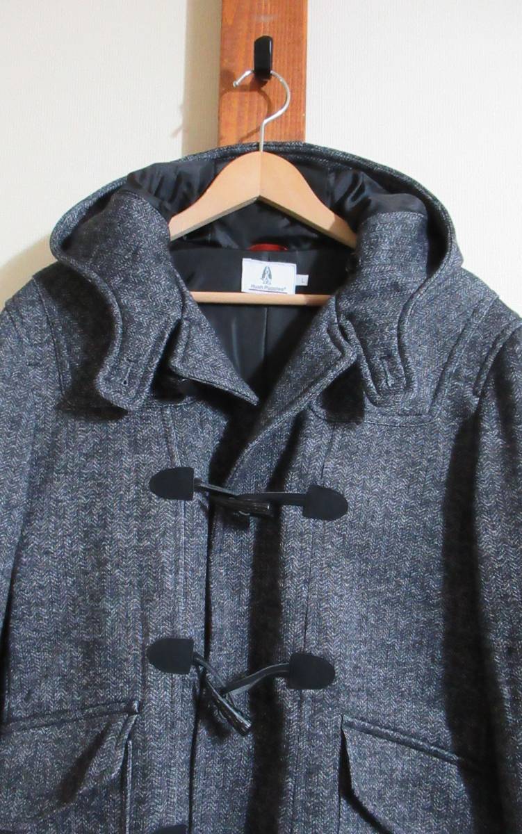  beautiful goods *HUSH PUPPIES/ is shupapi-V jacket Short da full knitted series material betta - sweater manner blue Mate 