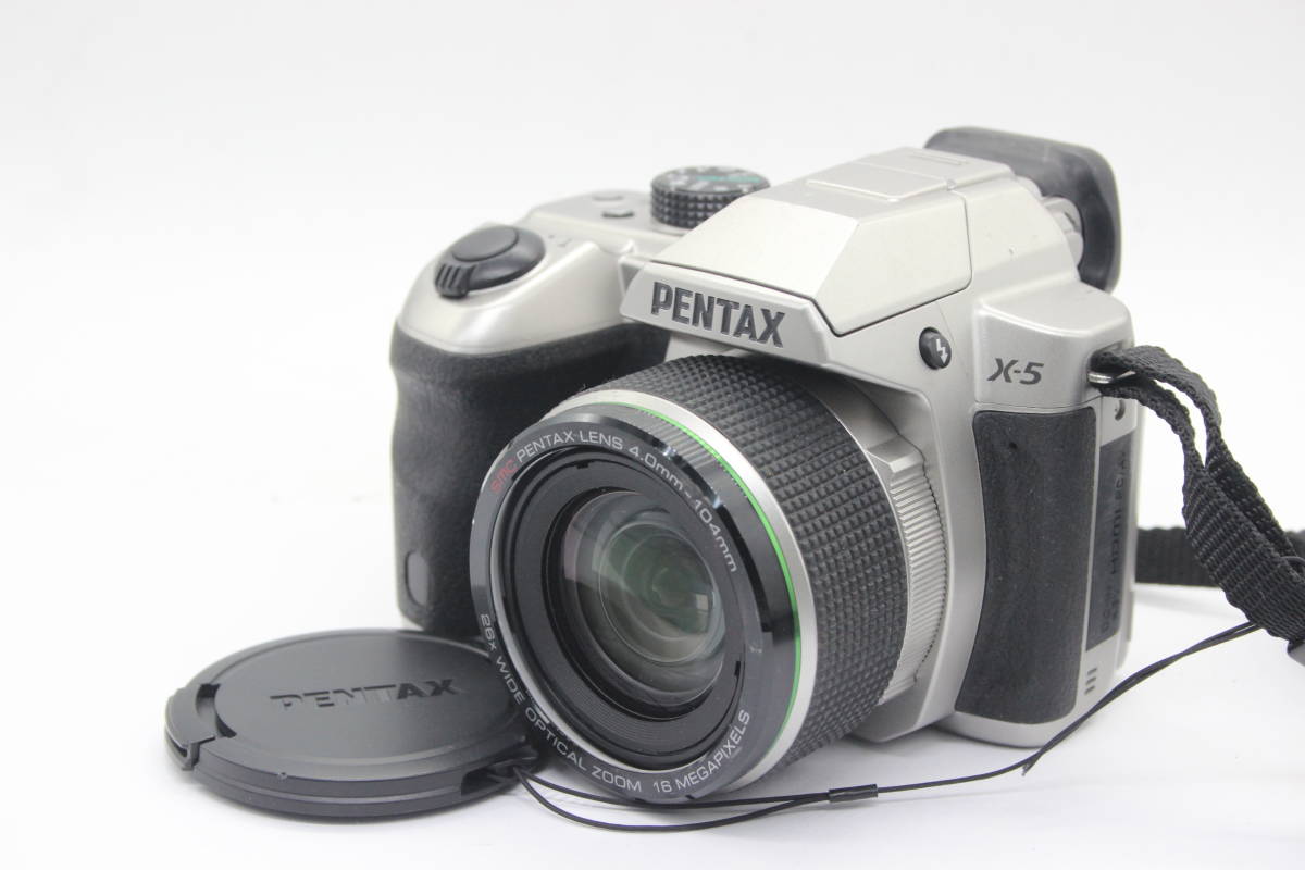 【返品保証】 【便利な単三電池で使用可】ペンタックス Pentax X-5 SR 26x Wide コンパクトデジタルカメラ s3642_画像1
