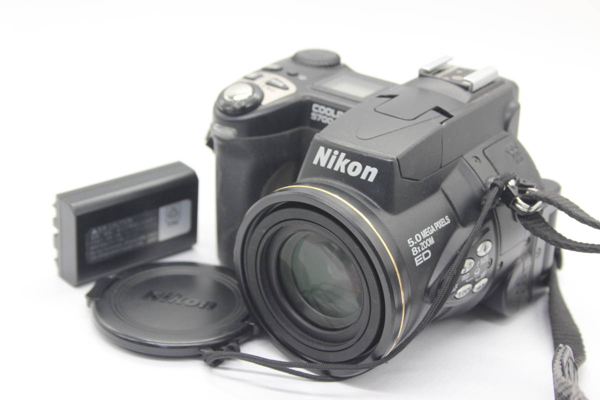 【返品保証】 ニコン Nikon Coolpix E5700 8x Zoom ED バッテリー付き コンパクトデジタルカメラ s3645