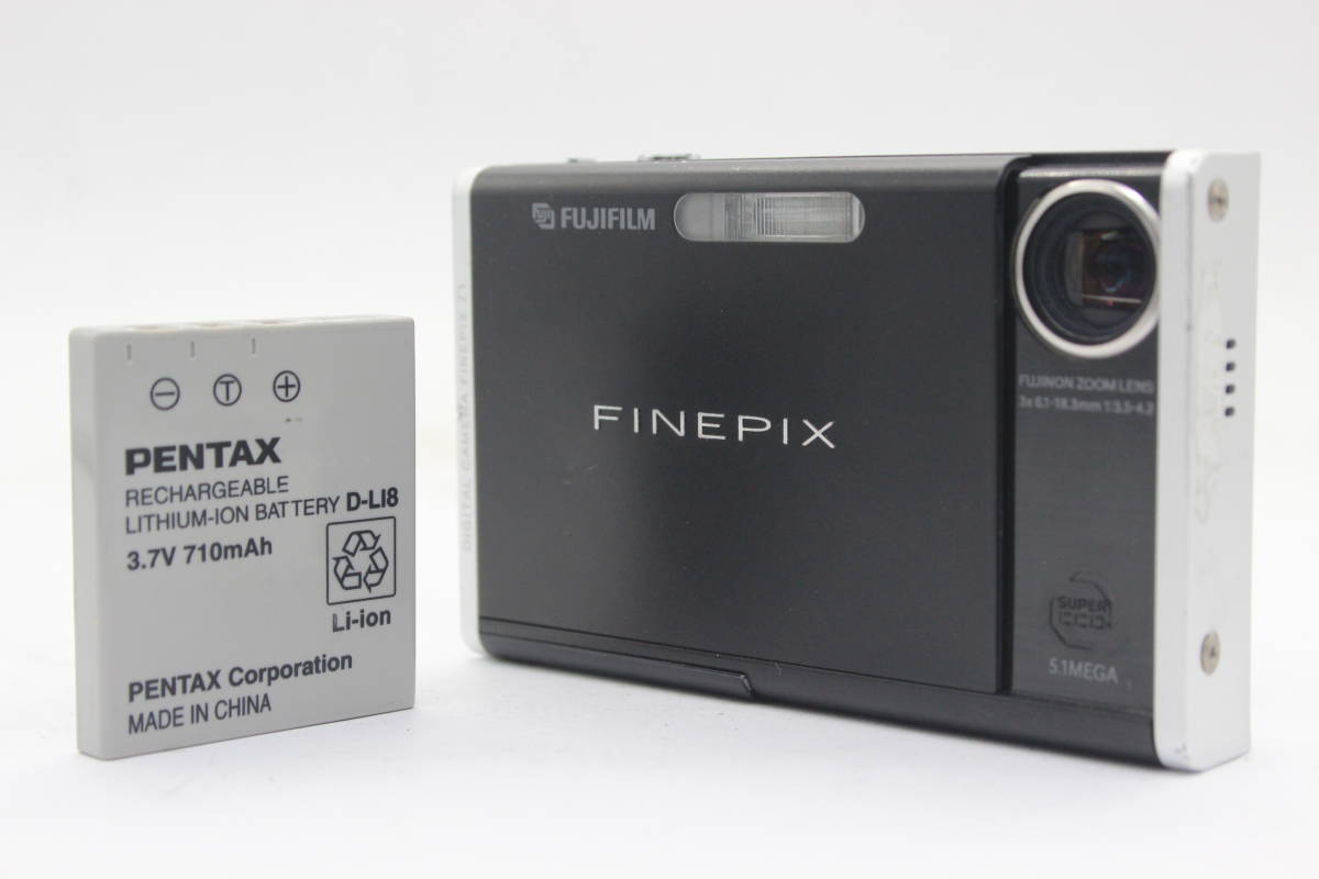 【返品保証】 フジフィルム Fujifilm Finepix Z1 ブラック Fujinon 3x バッテリー付き コンパクトデジタルカメラ s3698の画像1
