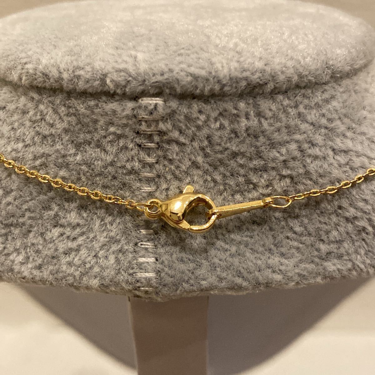 1円スタート パール ネックレス 18K Gold Plated 18KGP 鍍金 真珠 ゴールド necklace 46㎝ レディース メンズ ユニセックス 128_画像7