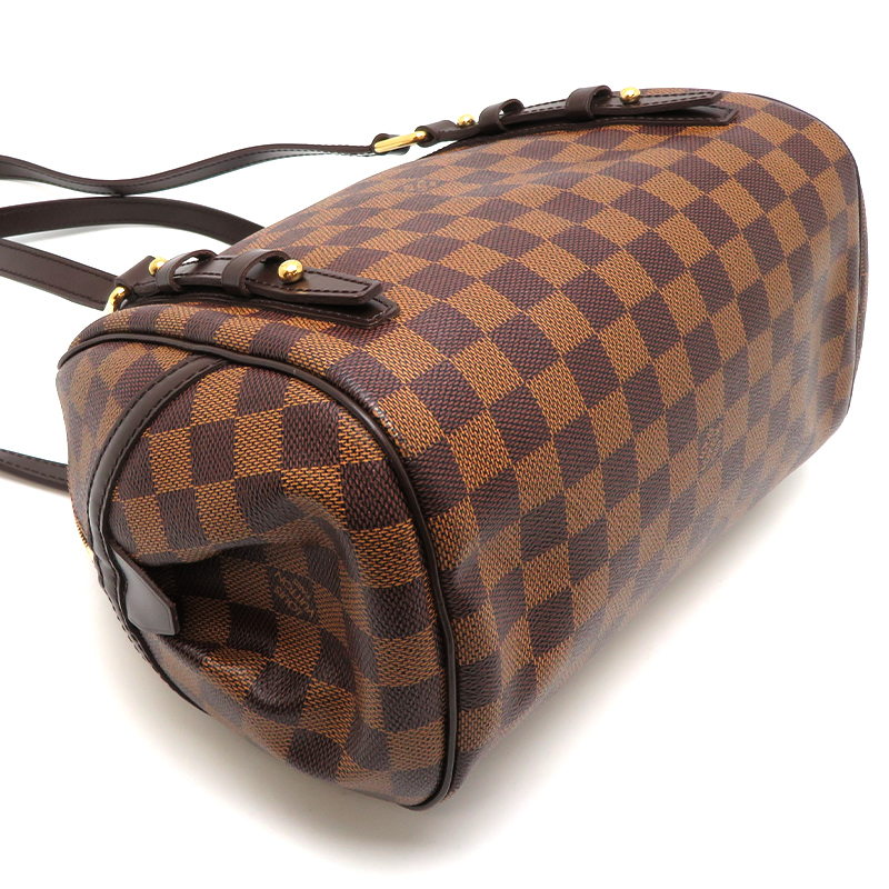 ［飯能本店］LOUIS VUITTON LV ルイ・ヴィトン リヴィントンPM N41157（廃番） ハンドバッグ ダミエ エベ? (ブラウン) DH77932_画像3