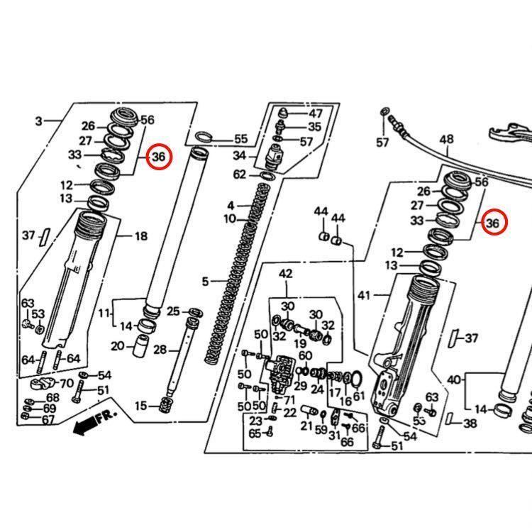 在庫あり 即納 CBX550F フロントフォーク オイルシール ダストシール セット PC04 35パイ ホンダ 純正