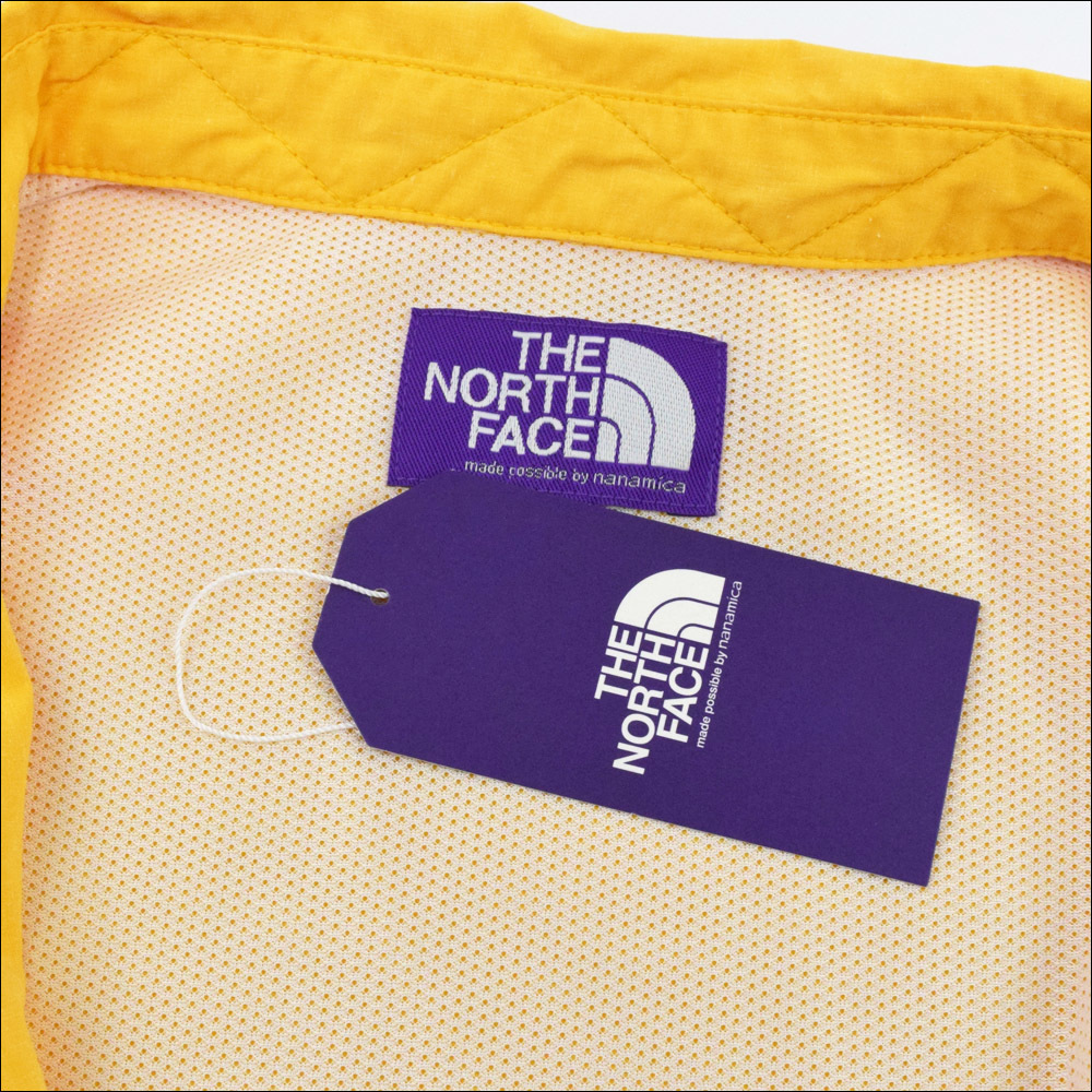 未使用 THE NORTH FACE PURPLE LABEL ノースフェイス パープルレーベル Polyester Linen Field H/S Shirt 半袖 シャツ L イエロー NT3320N_画像6