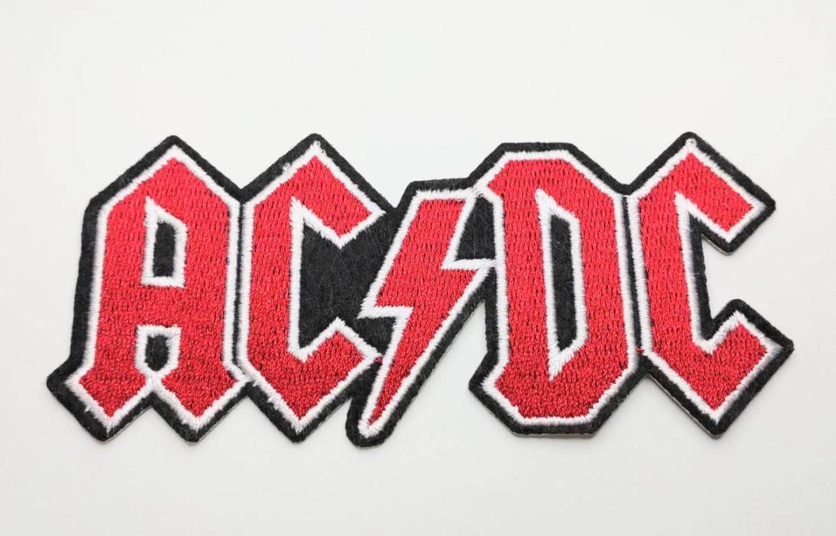 送料無料　AC/DC　ワッペン　ロックバンド　アイロン　刺繍　パッチ　アメリカン雑貨　スマアク_画像1