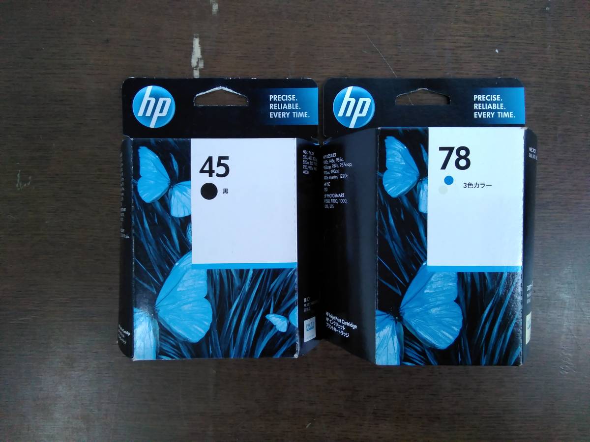 HP　純正インクカートリッジ　45（ブラック）、78（カラー）　2点_画像1