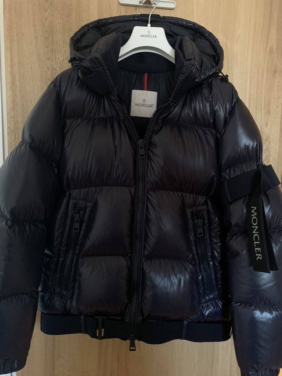 定価約23万円 美品 MONCLER モンクレール ダウン ジャケット ダーク ネイビー メンズ 3 L XL 国内正規品_画像1