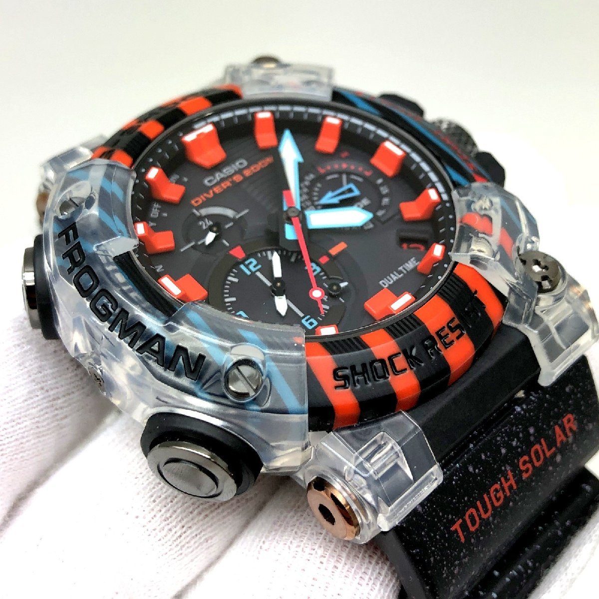 極美品 G-SHOCK ジーショック 腕時計 GWF-A1000APF-1AJR FROGMAN 30周年記念 ヤドクガエル【ITMPZTZV5F82】_画像4