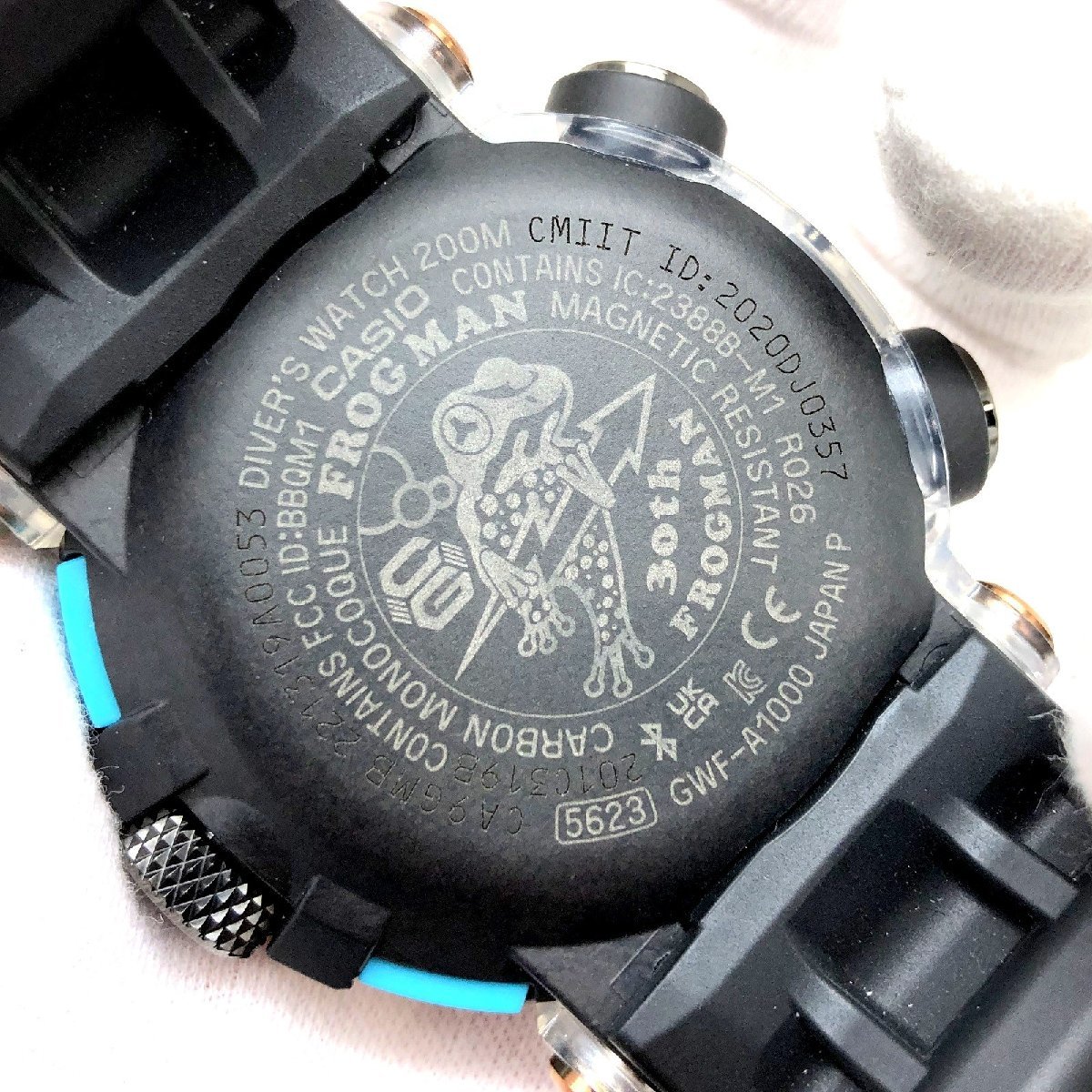 極美品 G-SHOCK ジーショック 腕時計 GWF-A1000APF-1AJR FROGMAN 30周年記念 ヤドクガエル【ITMPZTZV5F82】_画像7