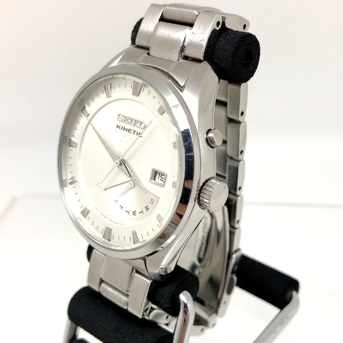 SEIKO セイコー 【5462D】 ジャンク キネティック デイデイト 自動巻き充電式腕時計 5M84-0AB0 メンズ_画像3