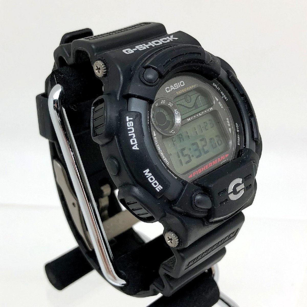 ジャンク扱い G-SHOCK ジーショック CASIO カシオ 腕時計 DW-8600ZJ-1T FISHERMAN フィッシャーマン メンインブラック 【IT5MHV8DISP4】_画像2