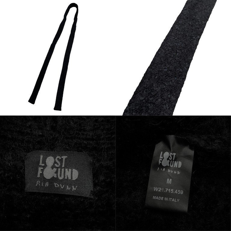 Lost&Found Ria Dunn 【men3440I】 テープ装飾モヘアウールニットガウンコート カーディガン ロスト＆ファウンド_画像10