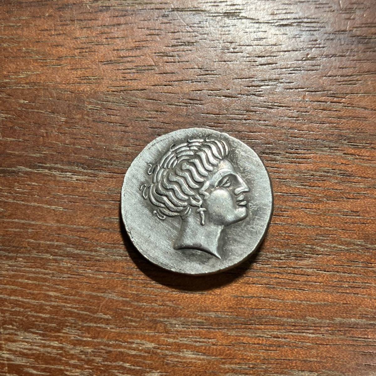 7744,,,古代ギリシャ銀貨　約19mm　海外コイン　アンティークコレクション_画像1
