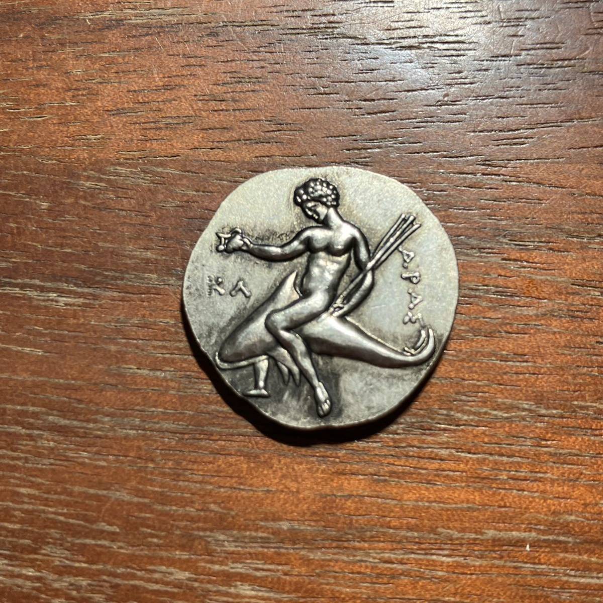8131,,,古代ギリシャ銀貨　約22mm　海外コイン　アンティークコレクション_画像1