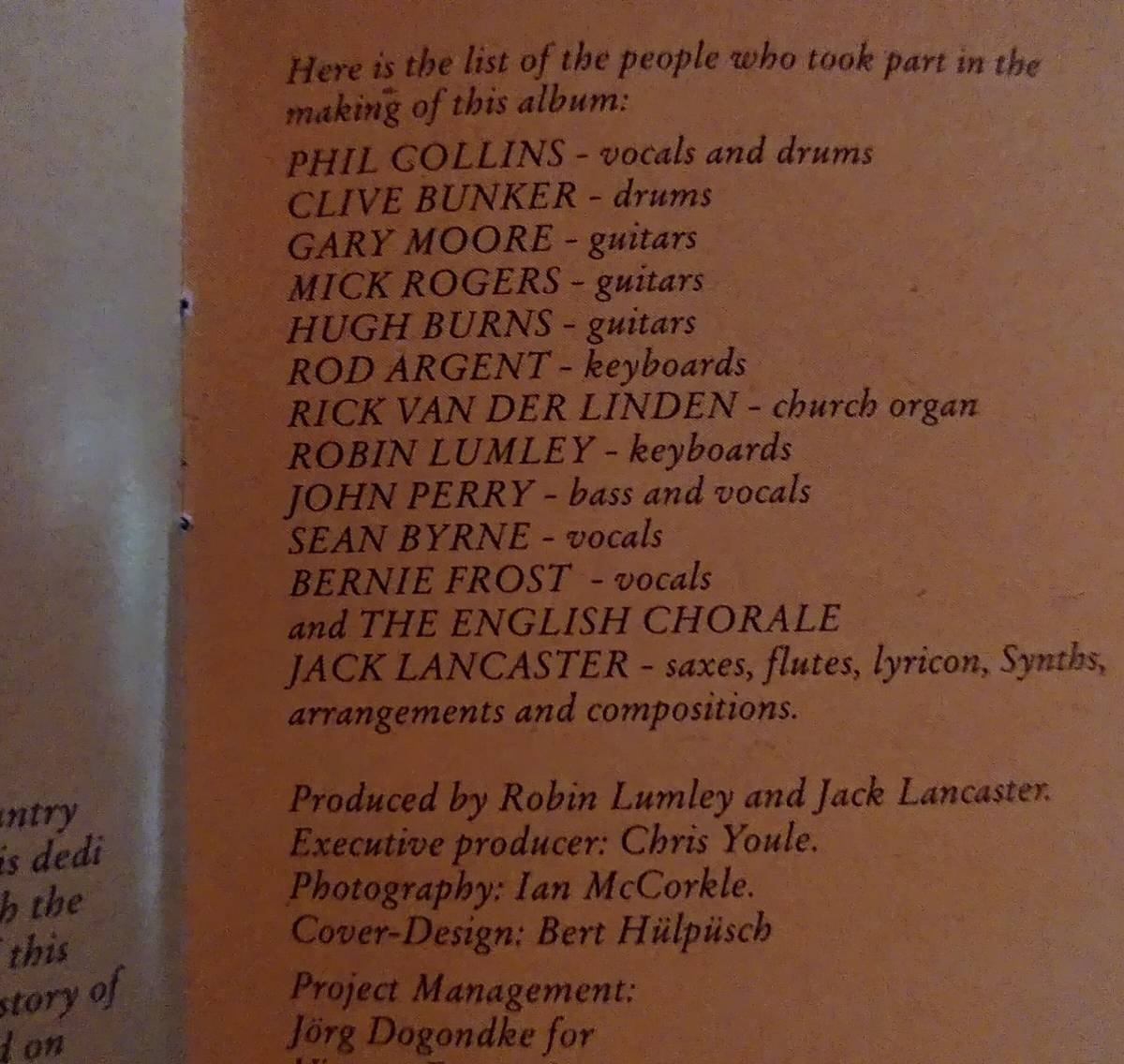 [Gary Moore Gary * Moore участие ]Skinningrove Bay:Jack Lancaster Jack * Lancaster ~ гость участие Phil * Collins др. 