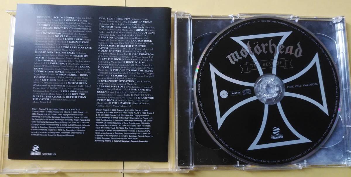 【NWOBHM/レミー・キルミスター Lemmy Kilmister】(リマスター/2CD)The Best Of：Motorhead モーターヘッド ～ 極悪レミー_画像3