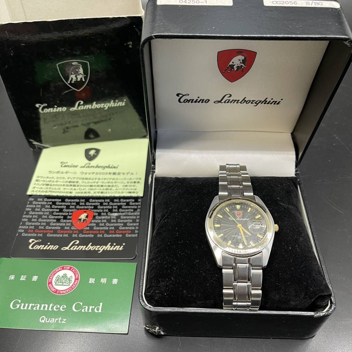 Tonio Lamborghini 2003年限定モデル　735/2000　 トニオ ランボルギーニ クオーツ 腕時計　電池新品入替済　箱付_画像1