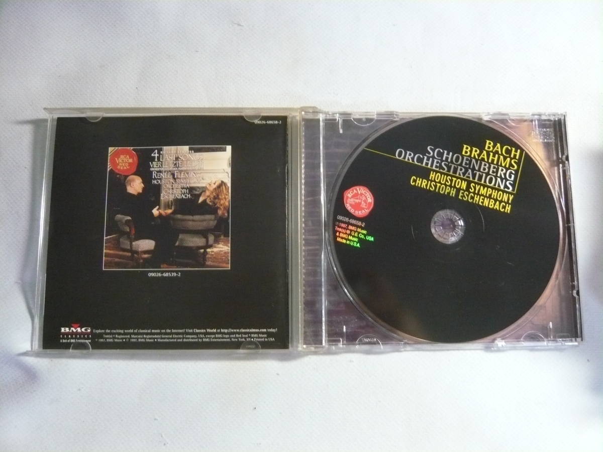 CD[BACH BRAHMS:SCHOENBERGORCHESTRATIONS　HOUSTON SYMPHONY CHRISTOPH ESCHENBACH]中古_画像2