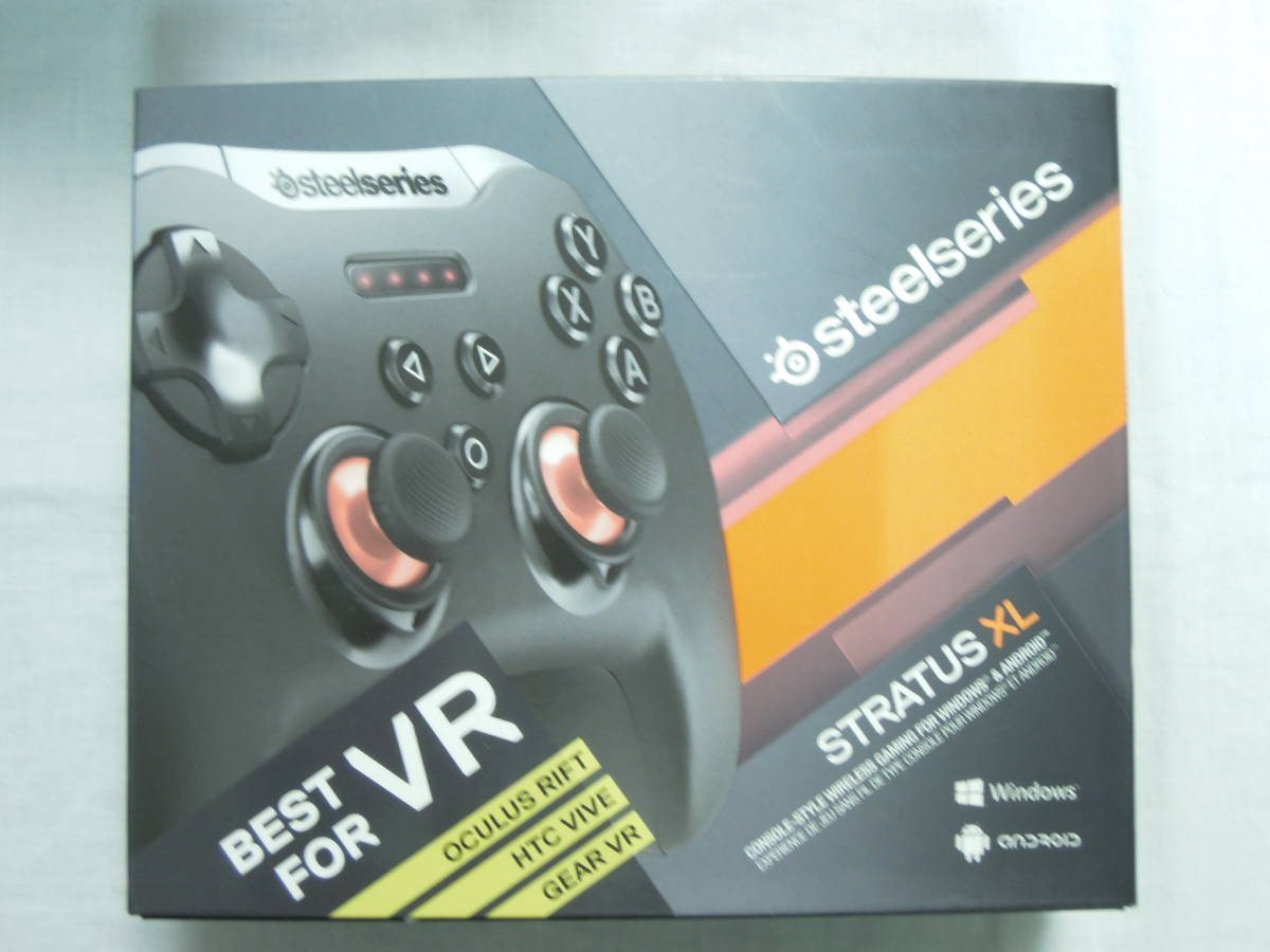 コントローラー　〇STEELSERIES STRATUS XL　通電確認のみ　ジャンク_画像1