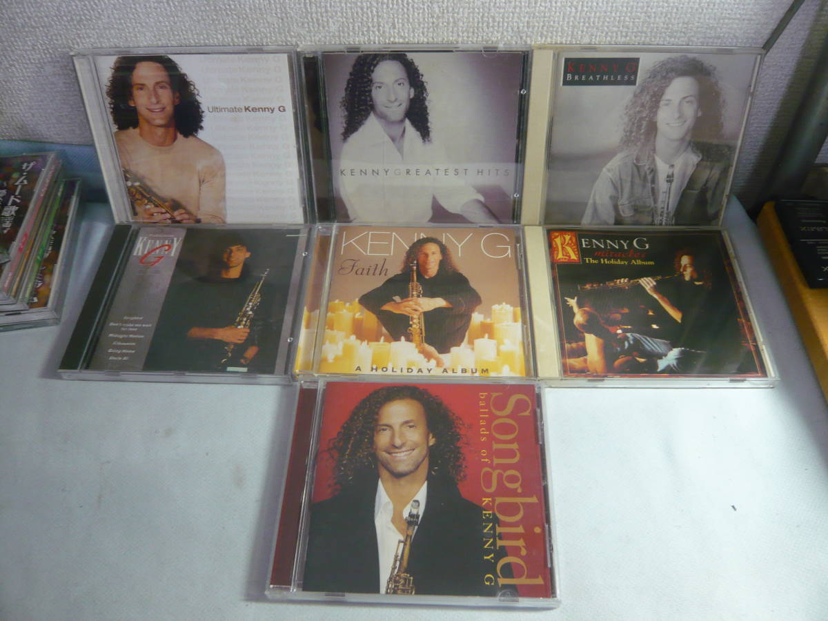 レ　CD7枚セット☆KENNY G:Breathless/GREATEST HITS/A HOLIDAY ALBUM　含む色々７枚セット☆中古_画像1