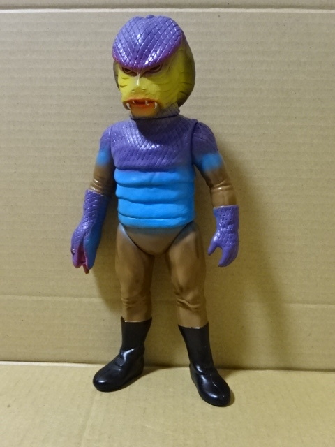 怪人コブラ男　ベアモデル　ソフビ　自分で塗装しました　「仮面ライダー」_画像7