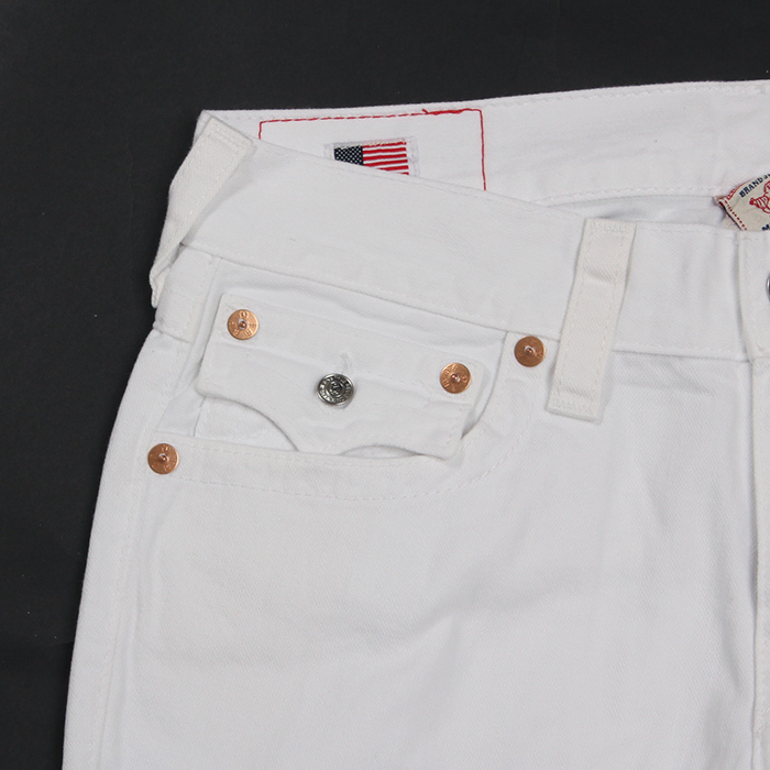 新品】True Religion デニムパンツ 32インチ メンズ 白 ホワイト 新品】True Religion デニムパンツ 32インチ メンズ 白 ホワイト