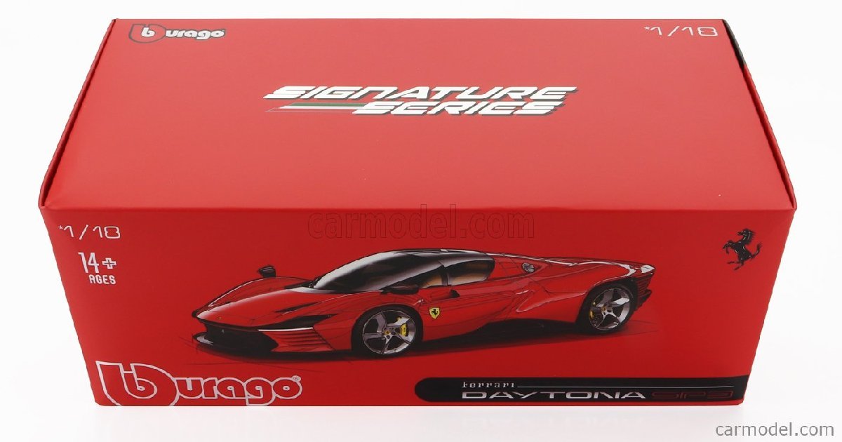 Burago SIGNATURE Series 1/18 2022年モデル フェラーリ Ferrari Daytona SP3 Spider Closed Roof 2022 ROSSO CORSA 322 レッド_画像9