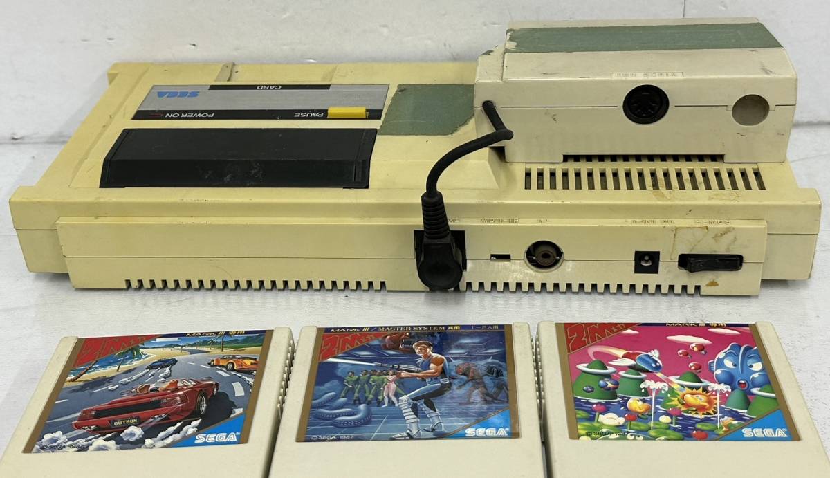 SEGA セガ　SEGA MARK III ゲーム機　ソフト8本/ コントローラー/ Rapid Fire　ジャンク品_画像6