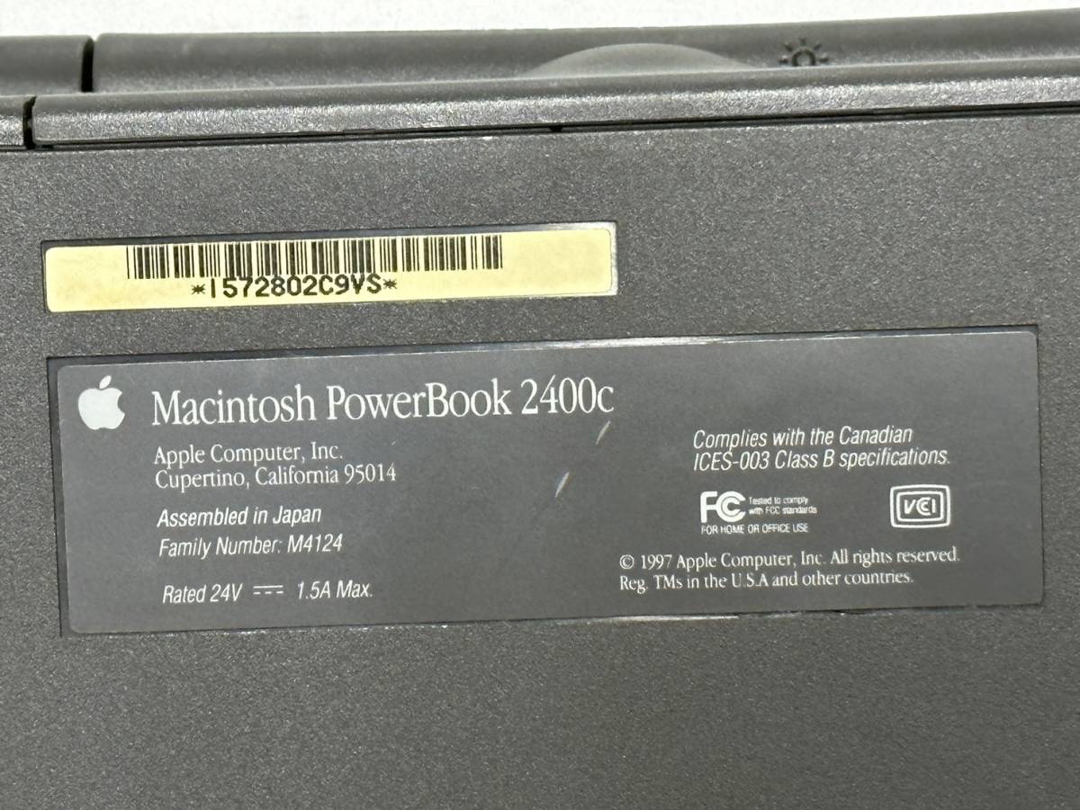 Apple アップル Macintosh PowerBook 2400c 動作未確認_画像7