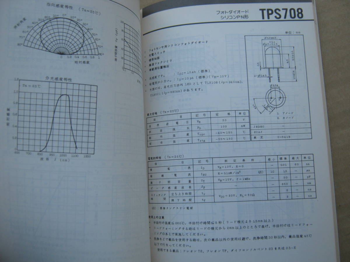 東芝 光センサ　データブック 1984年5月_画像8