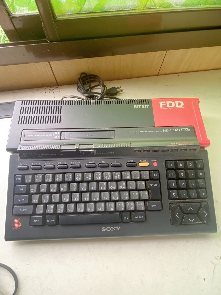 SONY　 HB-F1XD　 MSX2　 HITBIT　 旧型PC　中古現状品_画像2