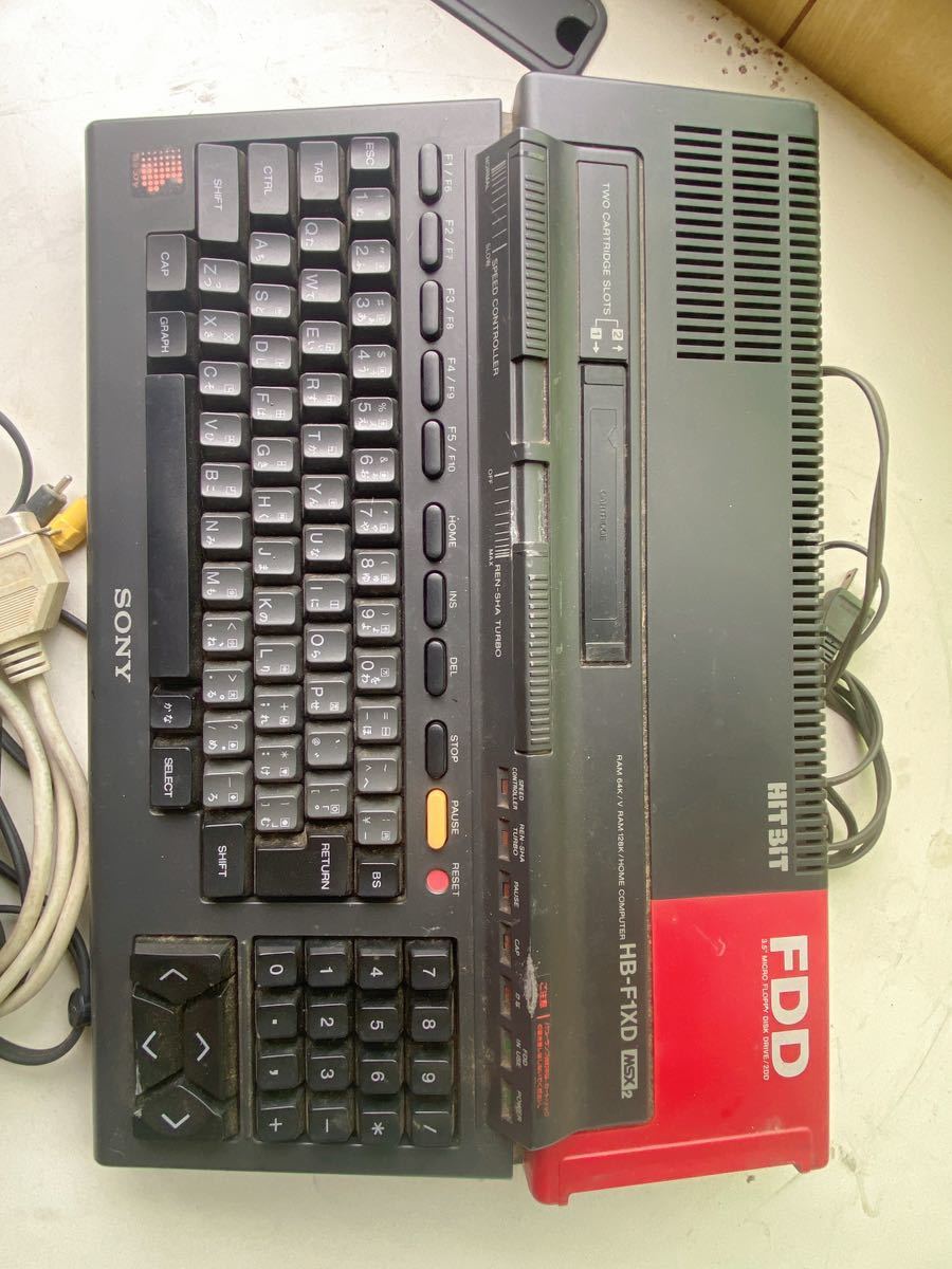 SONY　 HB-F1XD　 MSX2　 HITBIT　 旧型PC　中古現状品_画像3