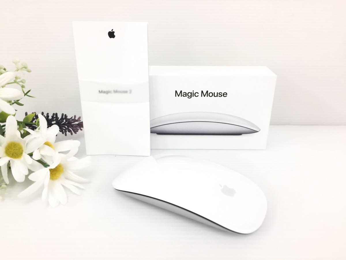 〇Apple 純正 Magic Mouse 2 ワイヤレスマウス A1657 動作品_画像1