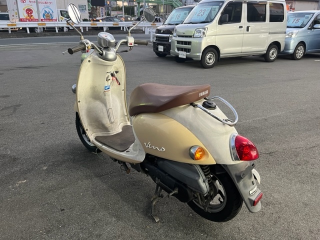 大阪1008OT1♪YAMAHA ヤマハ VINO ビーノ SA26J 実動 販売証明書発行 50cc 原付 セル実動 キック始動OK スクーター 格安スタート 売切!_画像2