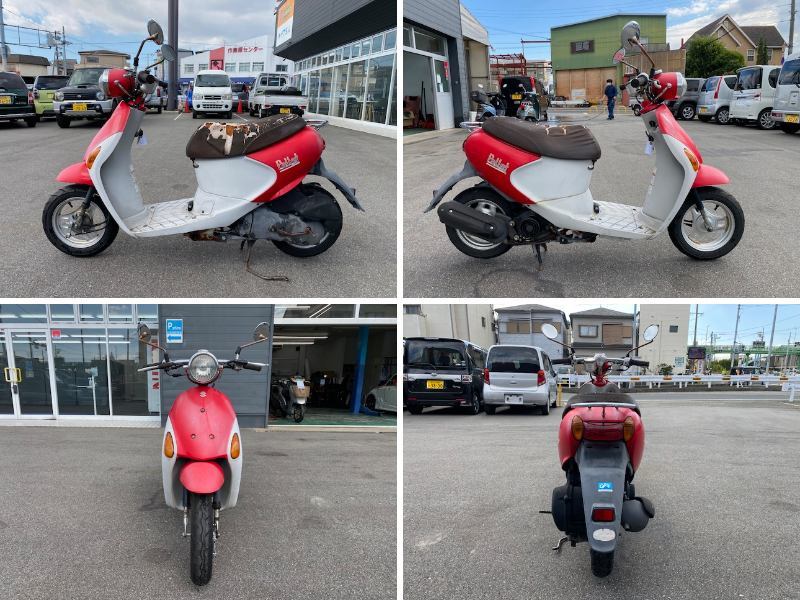 大阪1012OT3♪SUZUKI スズキ Pallet Let's4 CA45A 実動 販売証明書発行 50cc 原付 スクーター セル・キック始動OK 格安スタート 売切り!_画像3