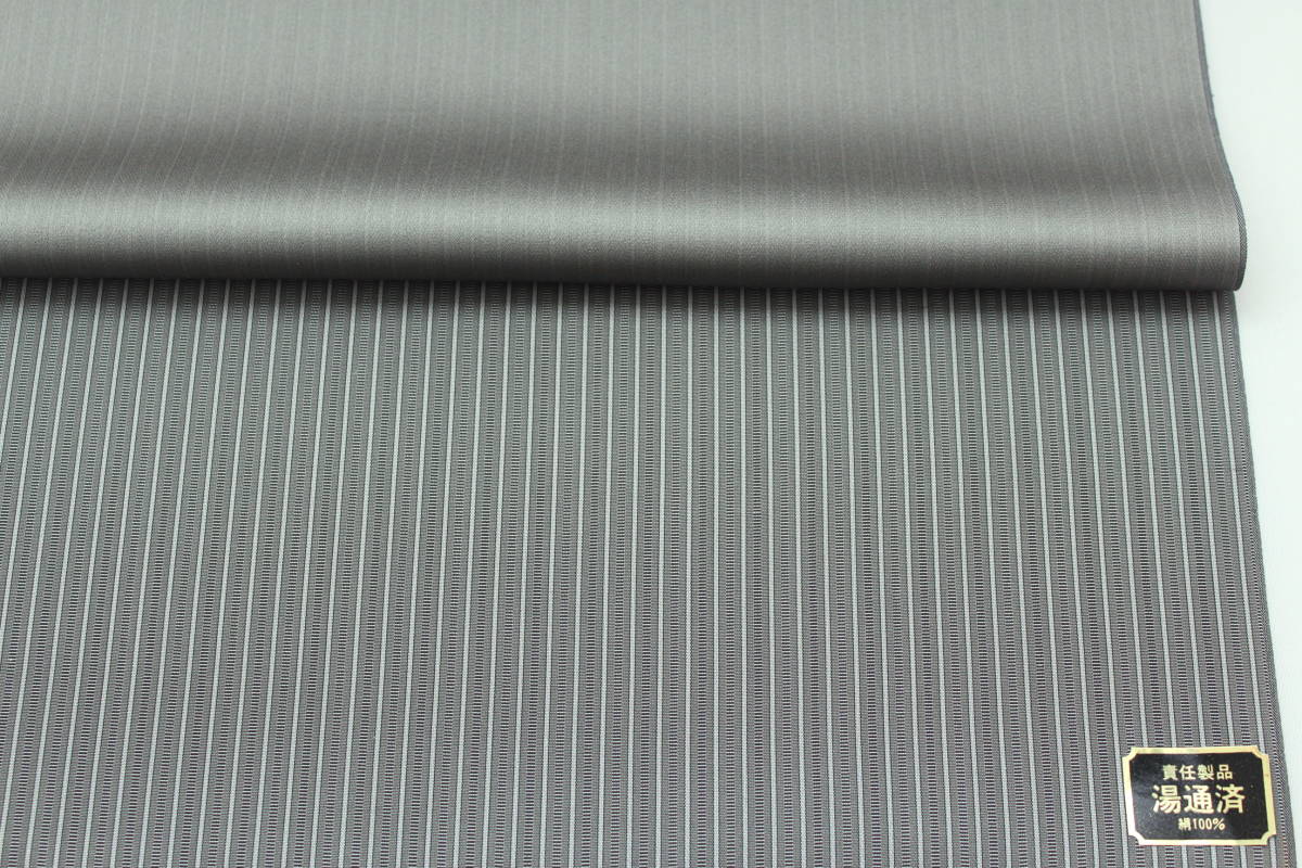 高級男物袴 縞無双32(利休鼠) 米沢織 絹100% オーダー仕立付き 弓道剣道にも対応_出品の商品です。